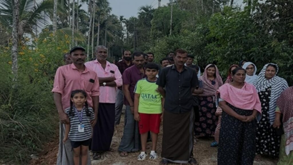 Residents protest unscientific road construction as 150 families announce vote boycott in Kerala village.