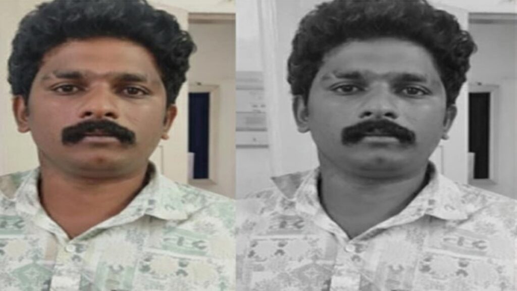 Police arresting a suspect in the Bathery youth assault case.